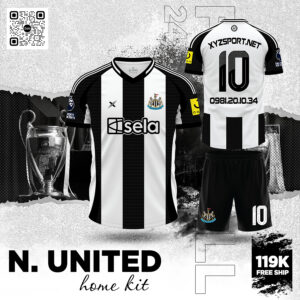 Áo Đấu Newcastle United 2024 Sân Nhà - Sắc Đen Trắng Huyền Thoại
