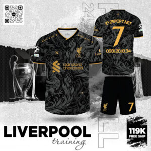 Quần Áo Tập Luyện Liverpool Màu Đen - Sang Trọng Và Cá Tính Cho Fan Đỏ
