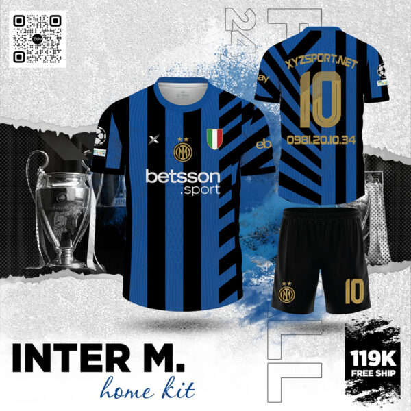 Áo Đấu Inter Milan - Home Kit 2024 Màu Xanh Bích