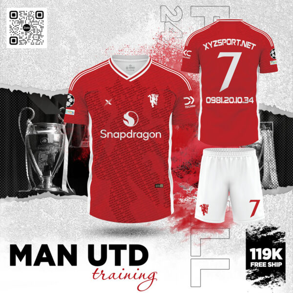 Bộ Đồ Thể Thao Training Manchester United Màu Đỏ - Phong Cách Và Năng Động