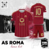 Mẫu Áo Đấu AS ROMA Home Kit Màu Đỏ Đô – Bộ Trang Phục Thi Đấu Đậm Chất Ý