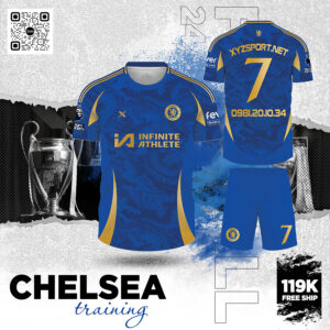 Áo Đấu Chelsea Training 2025 Màu Xanh Bích
