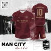Áo Đấu Manchester City Third Kit | Màu Đỏ Đô Cao Cấp