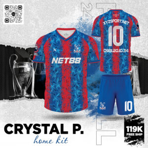 Áo Đấu Crystal P. Home Kit Màu Xanh Bích Cá Tính