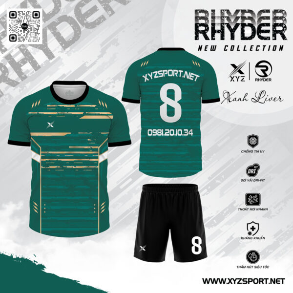Mẫu Áo Đấu Không Logo XYZ-RHYDER Phong Cách - Ảnh 7