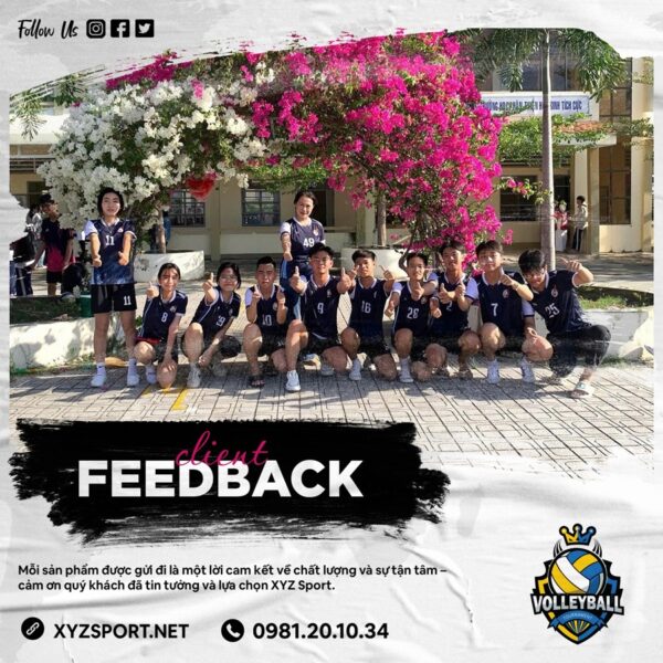 Feedback Đồng Phục Bóng Chuyền Màu Tím Than Sắc Nét