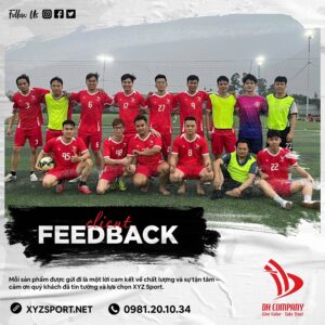 Feedback Đồng Phục Bóng Đá Màu Đỏ – Đội Nhóm XYZ Sport