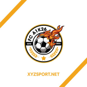 Mẫu Logo FC A1K26 Cam Đỏ – Nhiệt Huyết Và Sáng Tạo Trên Sân Cỏ