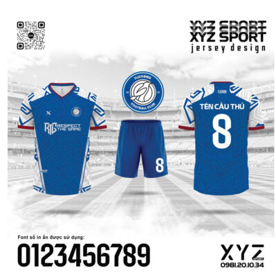 Mẫu Demo Áo Đấu Màu Xanh Bích – Mạnh Mẽ Và Năng Động