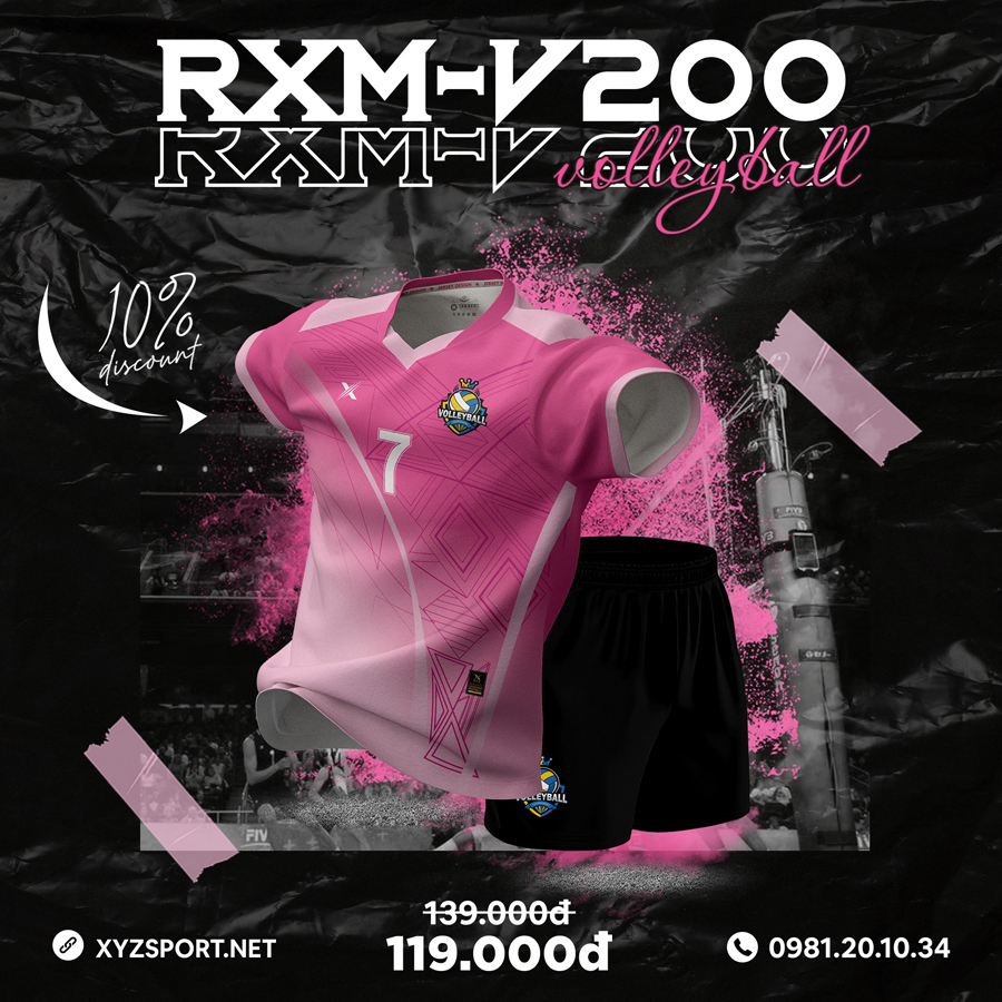 RXM-V200 – Màu Hồng Năng Động