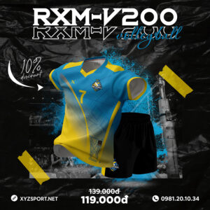 Bộ Đồ Thi Đấu RXM-V200 Màu Xanh Ya Năng Động