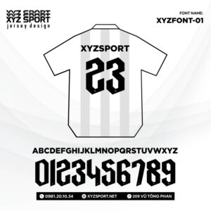 Font In Ấn XYZFONT-01 Sáng Tạo,Tạo Sự Khác Biệt