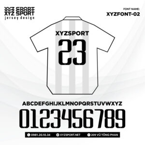 Font Số XYZFONT-02 Phong Cách Nổi Bật