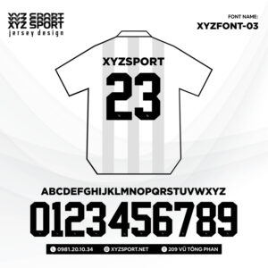 Ra Mắt Font Số In Ấn Đẹp Độc XYZFONT-03 Đơn Giản, Dễ Đọc