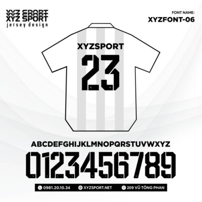 Ra Mắt Font Số In Ấn Đẹp Độc Mã XYZFONT-06