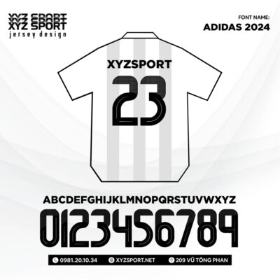 Mẫu Font Adidas 2024 Độc Quyền, Phong Cách
