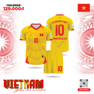 Đồng Phục Bóng Đá Việt Nam Màu Vàng – Golden Star Warriors