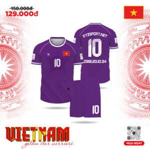 Bộ Quần Áo Thể Thao HA-PRO XYZ - Tím Nổi Bật