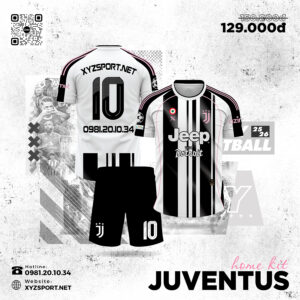 Áo Juventus Sân Nhà 25-26 | Trắng Đen Viền Hồng Pastel