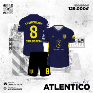 Mẫu ATLETICO Away Kit 2025 Màu Tím Than Nổi Bật