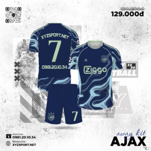 Away Kit Ajax 25/26 Màu Tím Than Đẳng Cấp Thiết Kế
