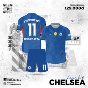 Áo Đấu Chelsea Sân Nhà 2025-2026 Màu Xanh Bích Cá Tính