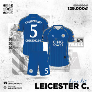 Quần Áo Đấu Leicester City Sân Nhà 25/26 Màu Xanh Bích
