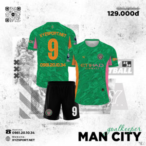 Mẫu Áo Man City 2025-2026 Màu Xanh Két Nổi Bật