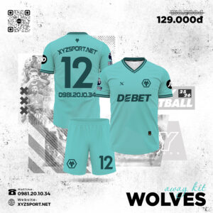Áo Đấu Away Kit Wolves 25/26 Màu Xanh Ngọc