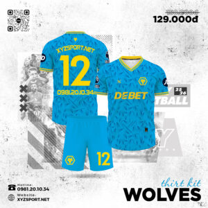 Áo Bóng Đá HA.PRO Wolves SK2 25/26 Màu Xanh Ya
