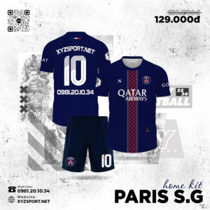 Home Kit Paris S.G 25/26 Màu Tím Than Lịch Lãm