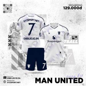 Mẫu Manchester United Sân Khách 2025-2026 Màu Trắng Hiện Đại