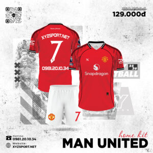 Đồ Áo Đấu Manchester United Sân Nhà 2025/2026 Màu Đỏ Truyền Thống Mạnh Mẽ