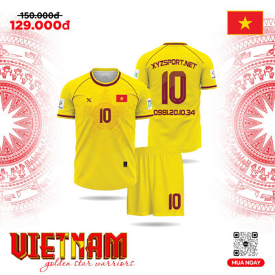 Áo Đấu Đội Tuyển Việt Nam - Màu Vàng Tươi