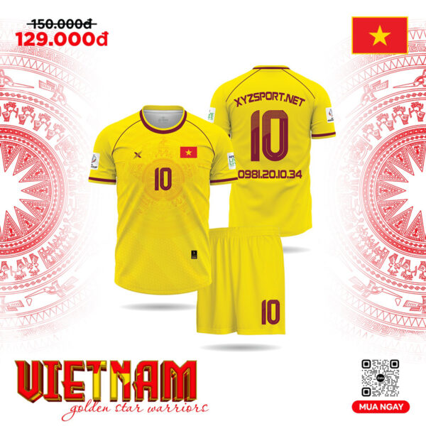 Áo Đấu Đội Tuyển Việt Nam - Màu Vàng Tươi