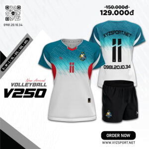 Đồng Phục Bóng Chuyền V250 Màu Xanh Lý Nổi Bật