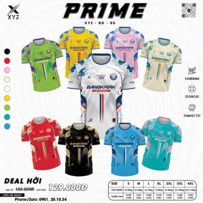 Mẫu Áo Đấu Thái Lan PRIME Thiết Kế Đẹp Và Độc