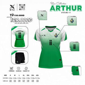 Mẫu Áo Thể Thao Arthur XYZ-BC-11 Xanh Két Nổi Bật
